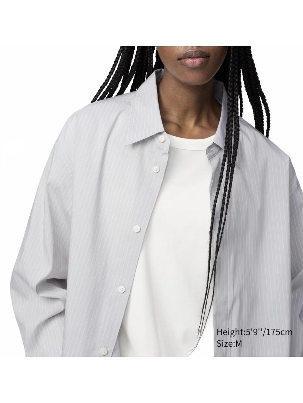 Uniqlo U Drape Shirt NWT Light Gray XL